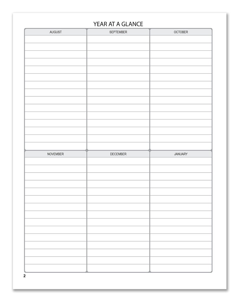 BookFactory Teacherâ€™s Planner/Teachers Lesson Planner Notebook/Record Book/Organizer/Calendar/Grades/Seating - 170 Pages - 8.5â€ X 11â€ Wire-O (Made in USA) - Image 5